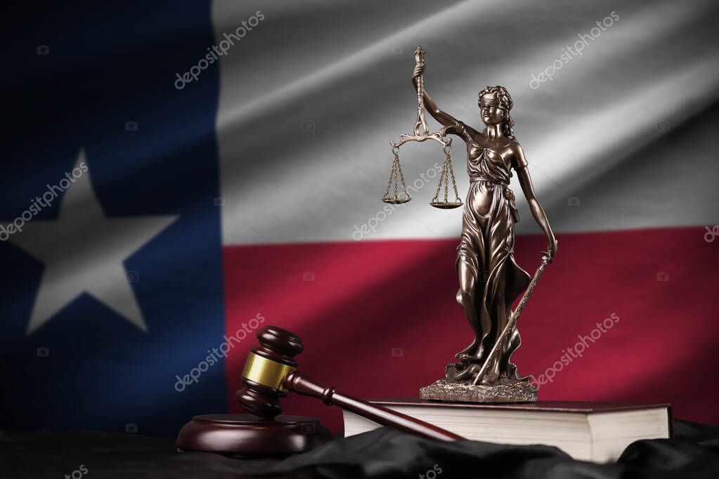 Texas legal documents and map indicating statewide family law focus
